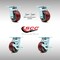 Service Caster 4 Inch SS Poly on Aluminum Caster Set with Roller Bearings 2 Swivel Lock 2 Brake SCC-SS30S420-PAR-BSL-2-TLB-2 - alternate 6